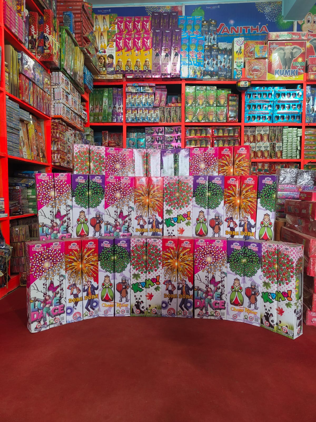 SLN Crackers product display inside showroom